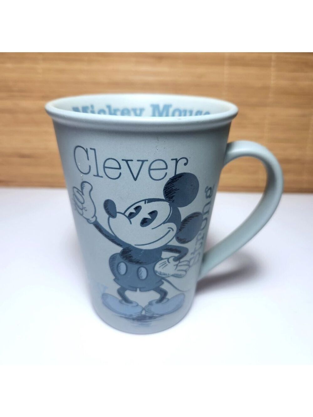 Disnet Mickey Mouse Coffee Mug Cup Clever Strong Smart Brave Walt 10 oz